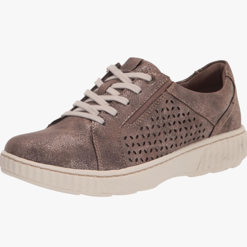 NWT Clarks Women's Caroline Ella Bronze Metallic Casual Sneakers ☀️ Size 11